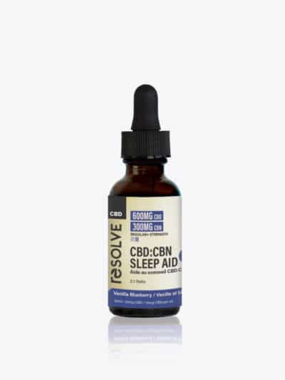 Bottle of resolveCBD CBD-CBN Sleep Aid Tincture